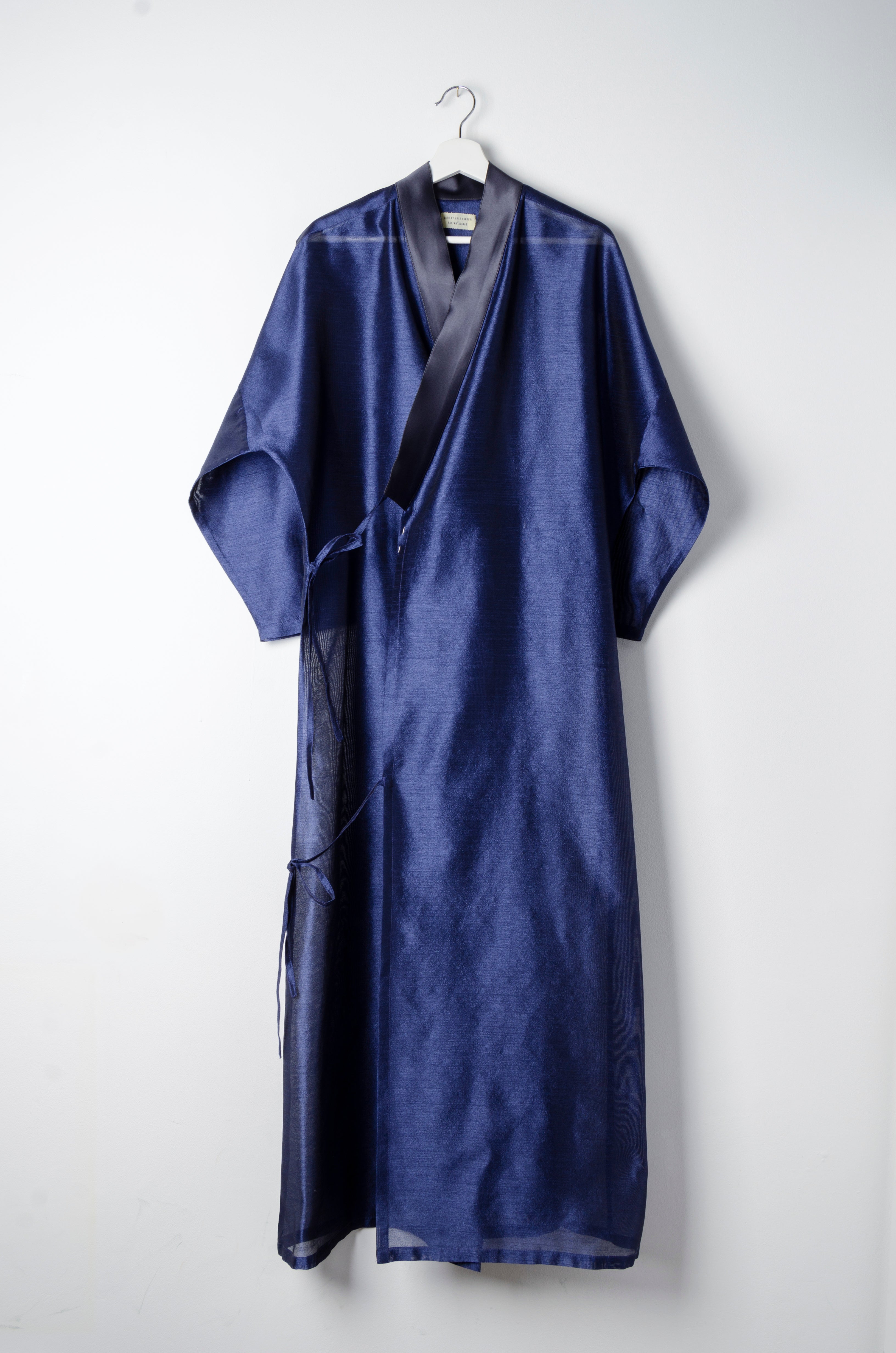 Raw Silk Tie Abaya - ZAID FAROUKI