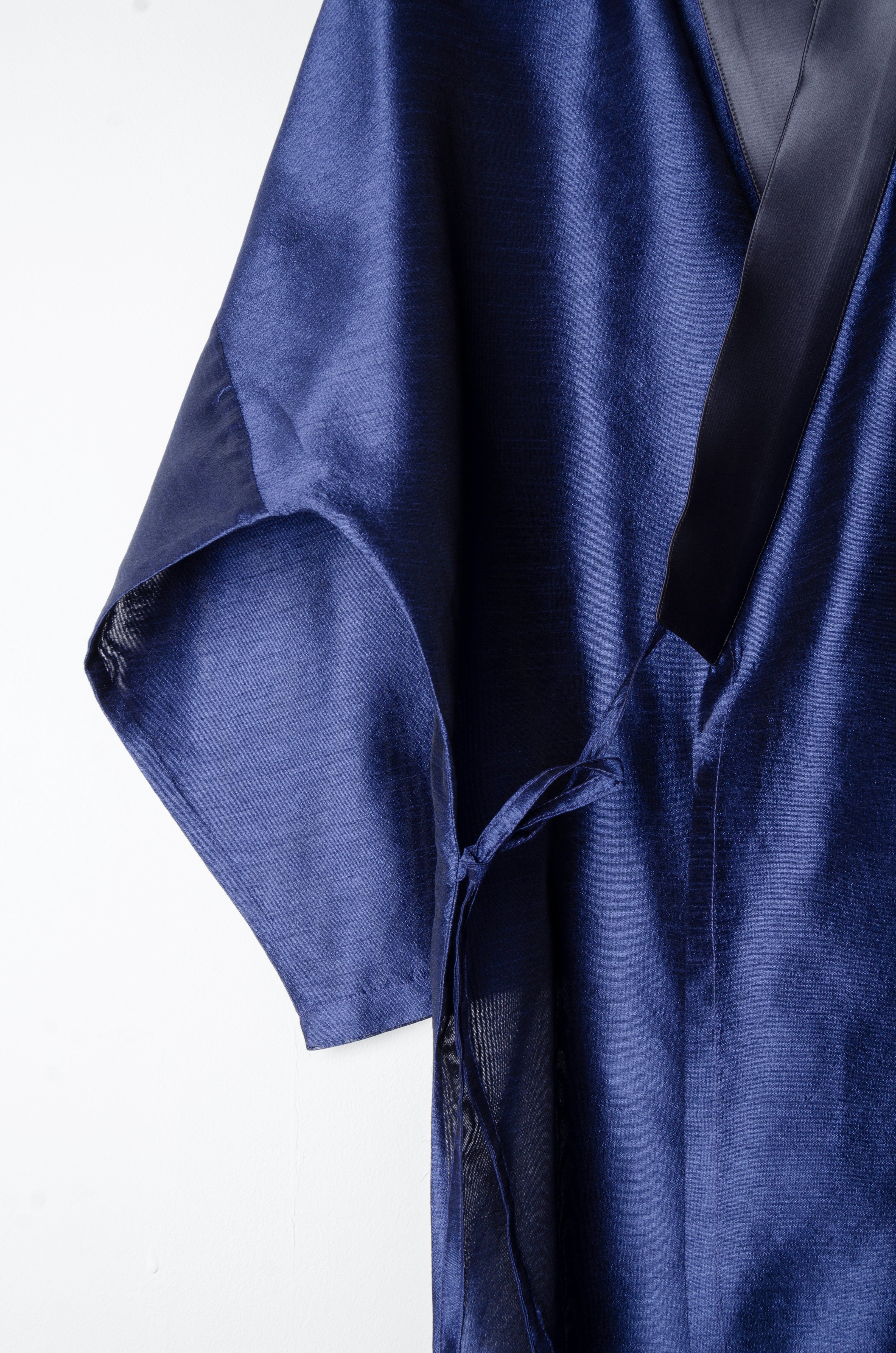 Raw Silk Tie Abaya - ZAID FAROUKI