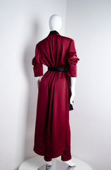 Blood Red Pyjama Chic Robe - ZAID FAROUKI