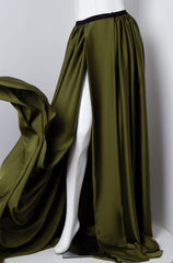 Olive Green Wrap Skirt - ZAID FAROUKI