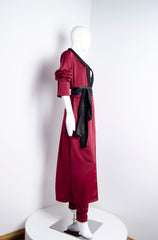 Blood Red Pyjama Chic Robe - ZAID FAROUKI