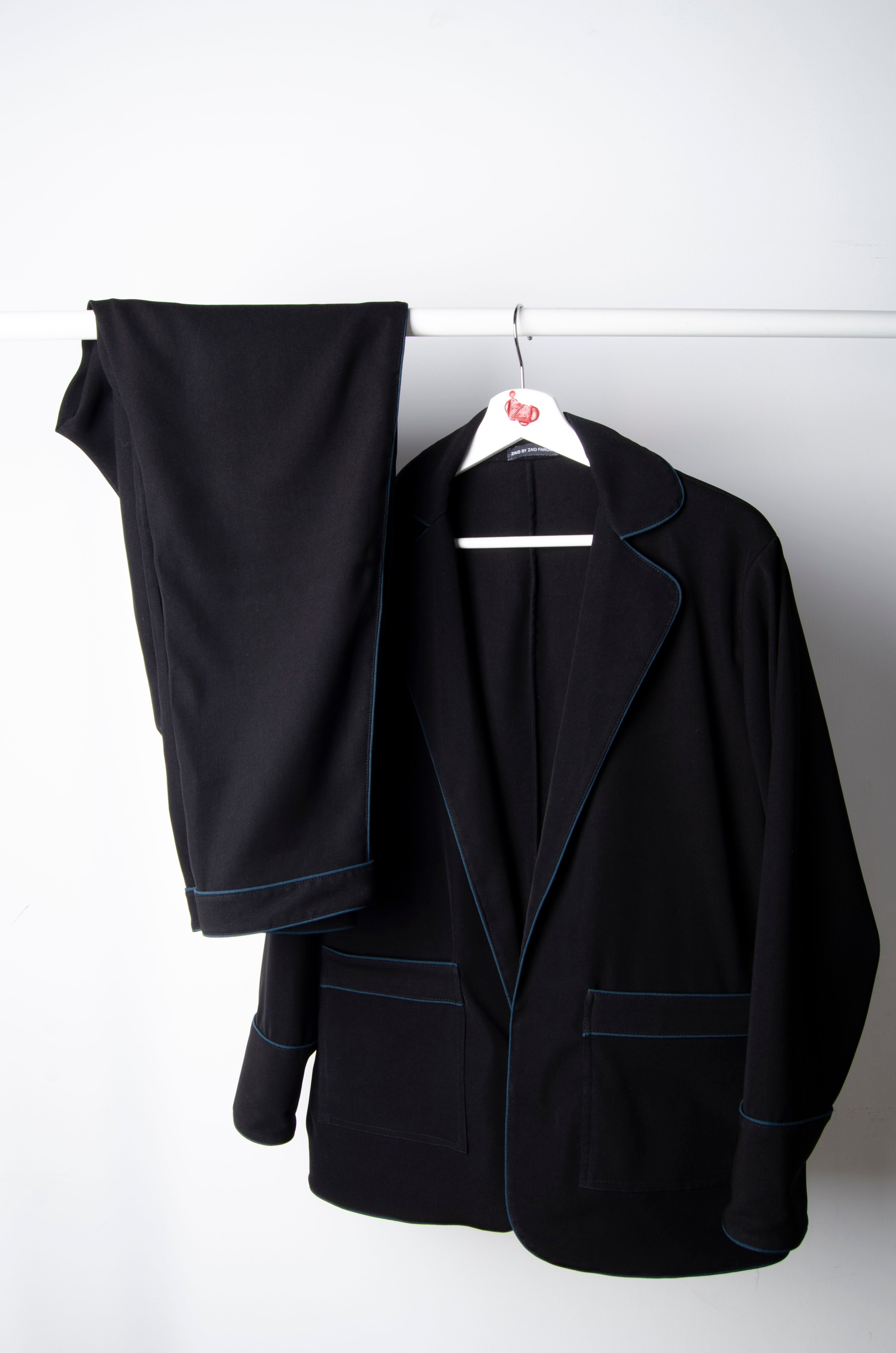 Black Pyjama Chic Shirt - ZAID FAROUKI
