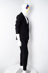 Black Pyjama Chic Pants - ZAID FAROUKI