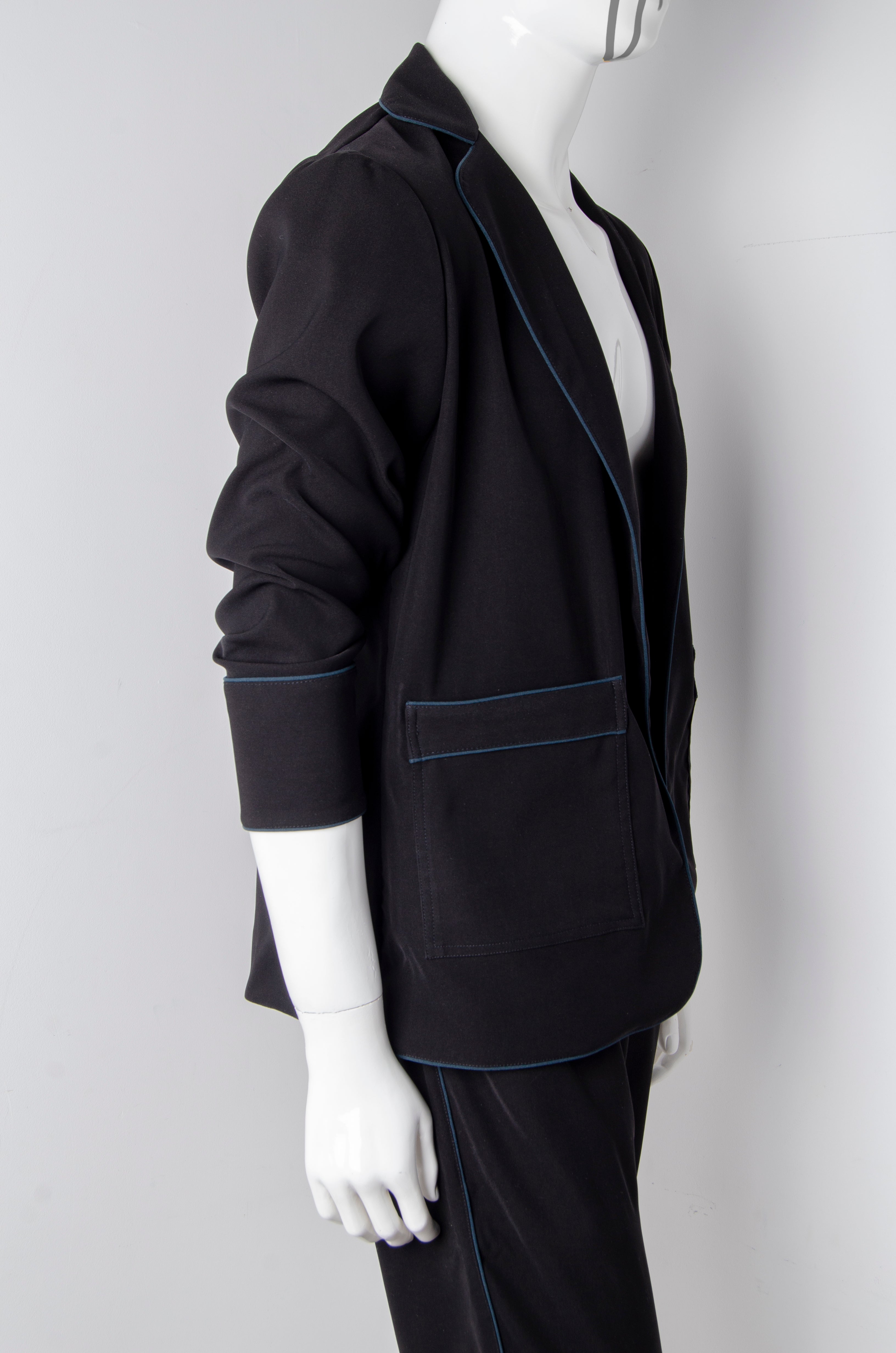 Black Pyjama Chic Shirt - ZAID FAROUKI