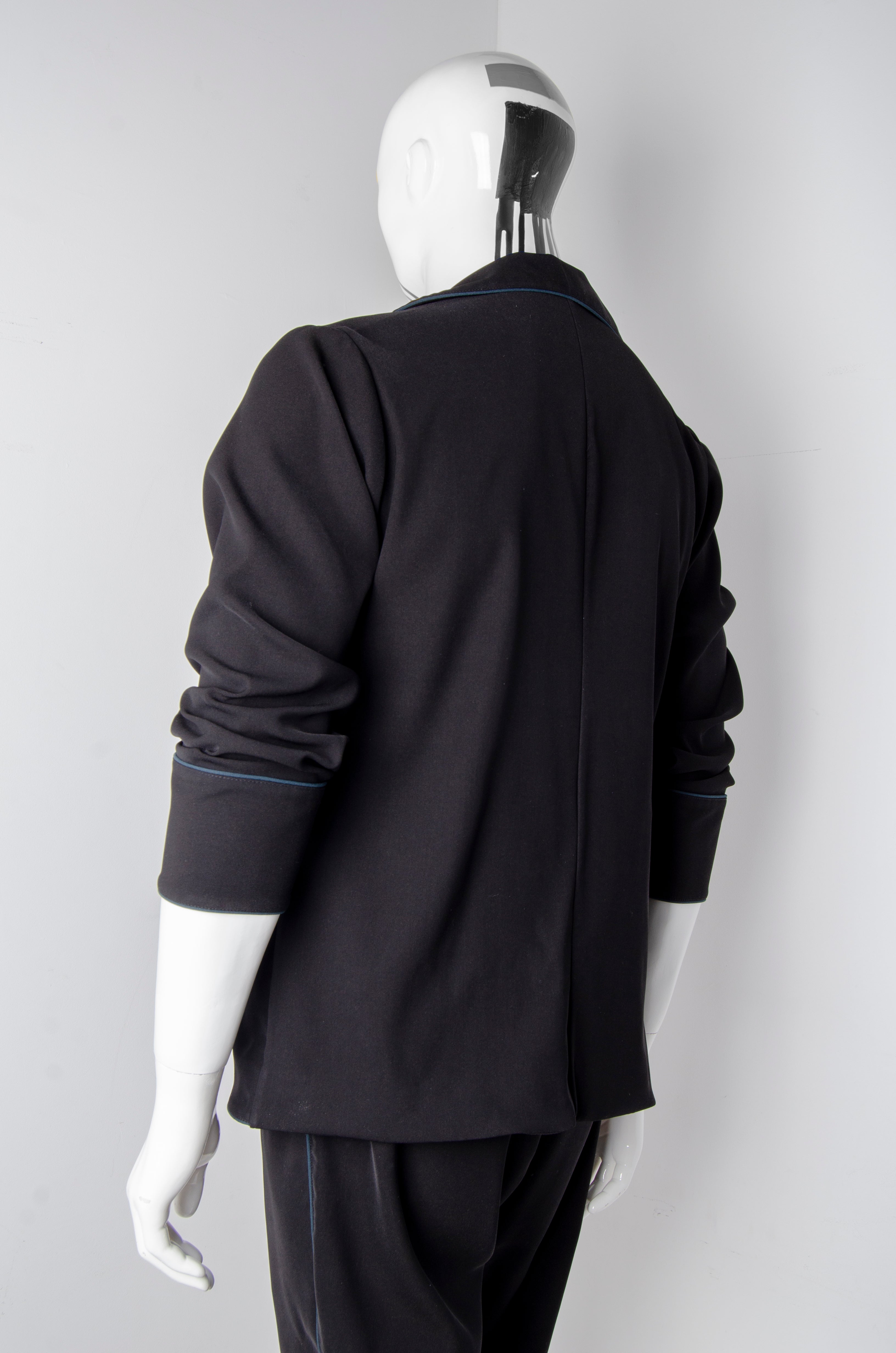 Black Pyjama Chic Shirt - ZAID FAROUKI