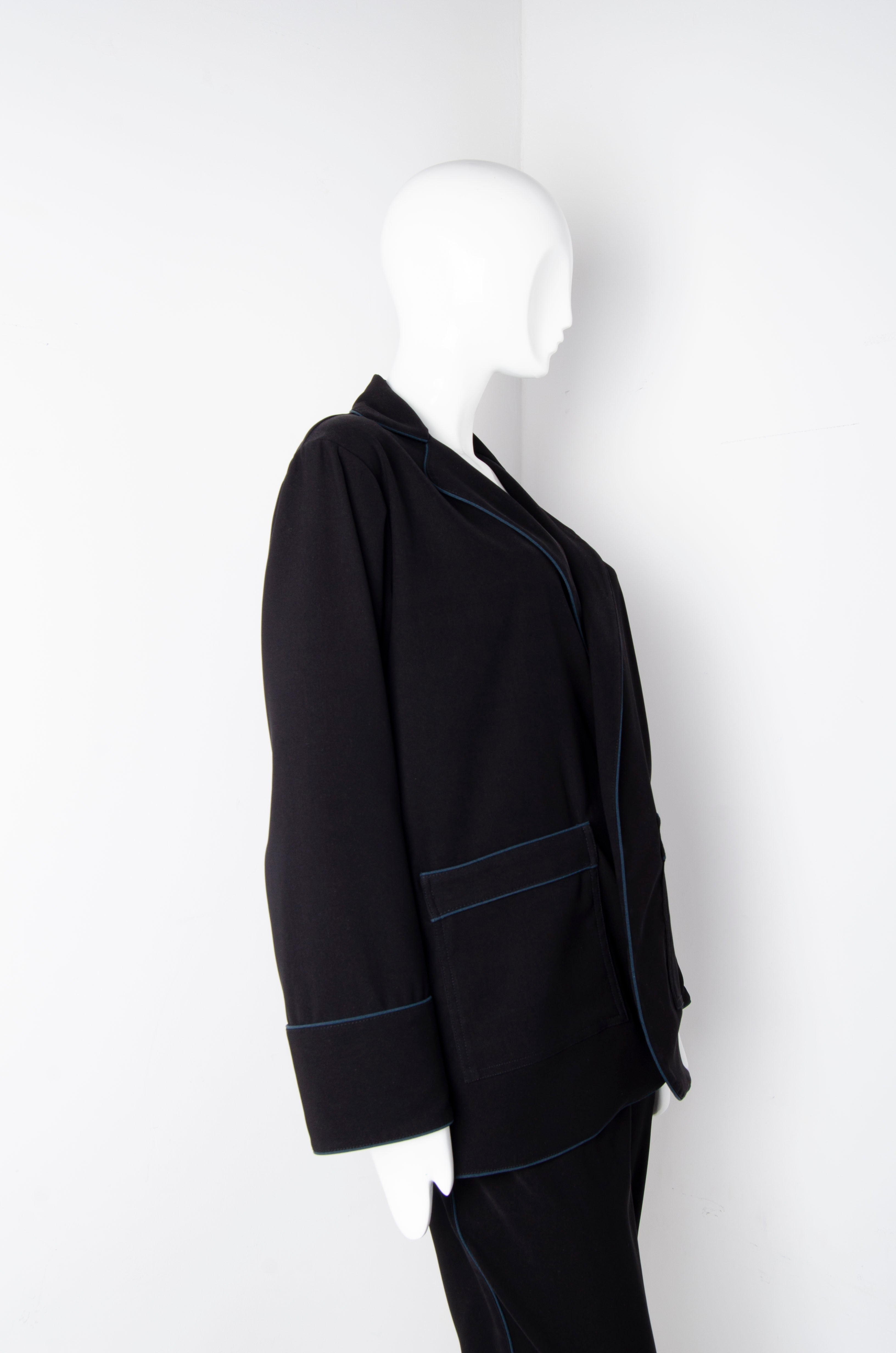 Black Pyjama Chic Shirt - ZAID FAROUKI