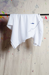 White T-shirt with Pen Motif - BiC - ZAID FAROUKI