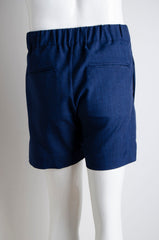 Blue Cotton Shorts - ZAID FAROUKI