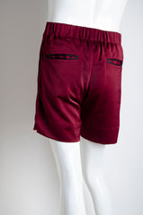 Blood Red Pyjama Chic Shorts - ZAID FAROUKI