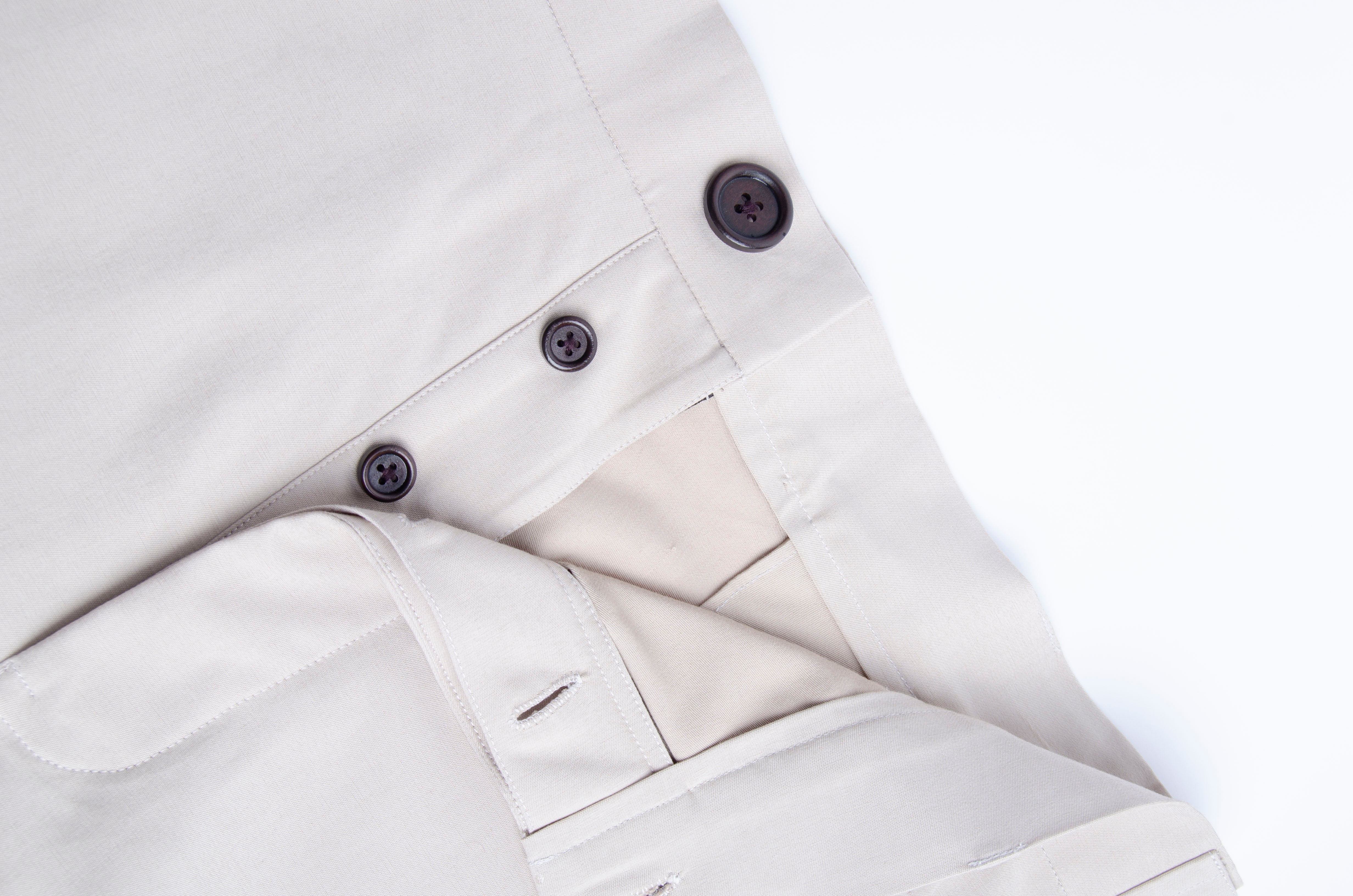 Beige Cotton Shorts - ZAID FAROUKI