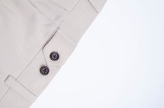 Beige Cotton Shorts - ZAID FAROUKI
