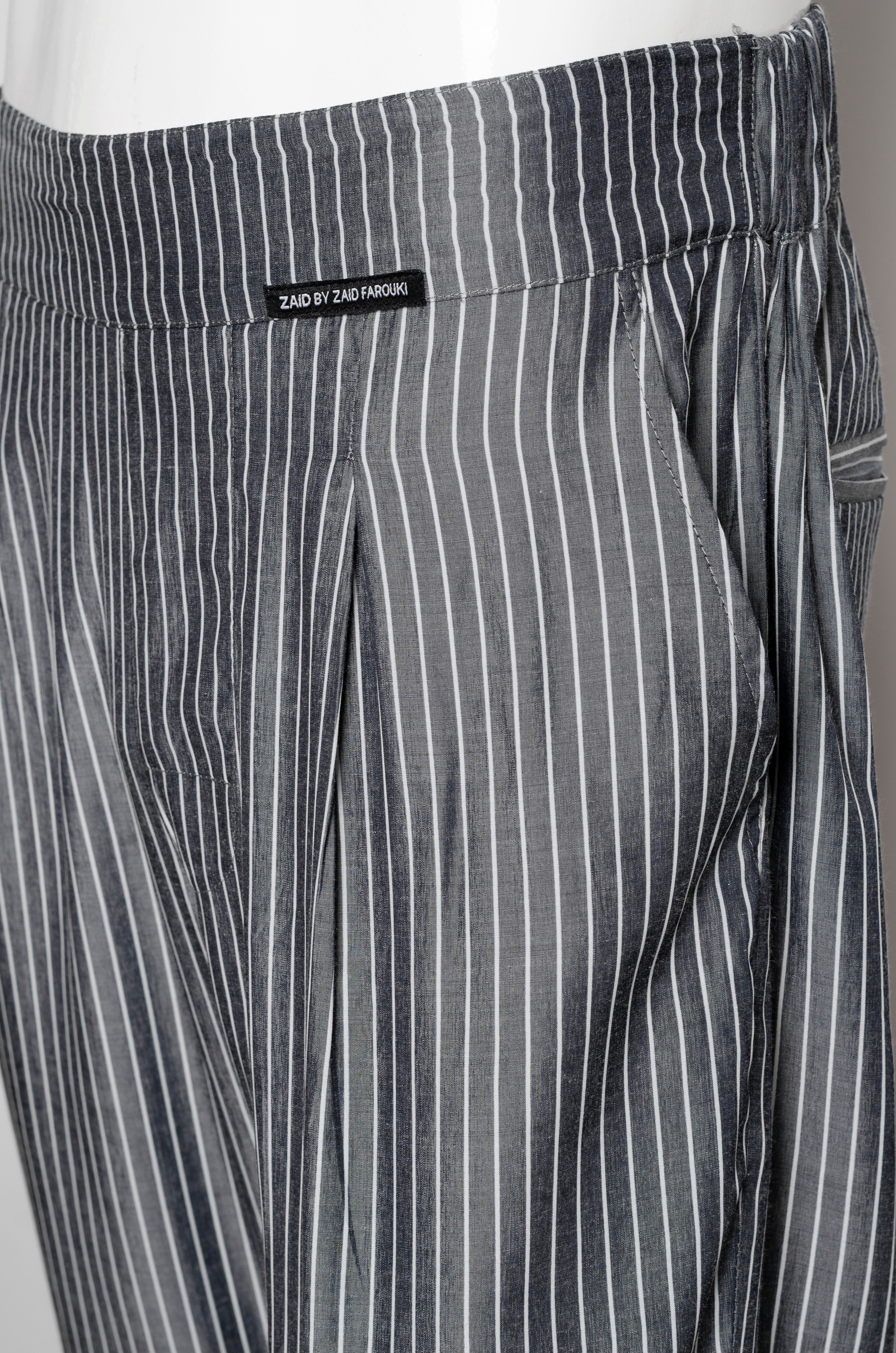 Striped Grey Trousers