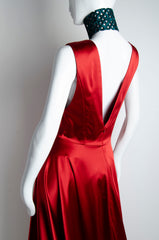 Geometric Silk Gown - ZAID FAROUKI