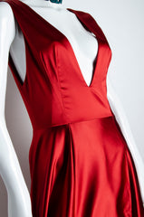 Geometric Silk Gown - ZAID FAROUKI
