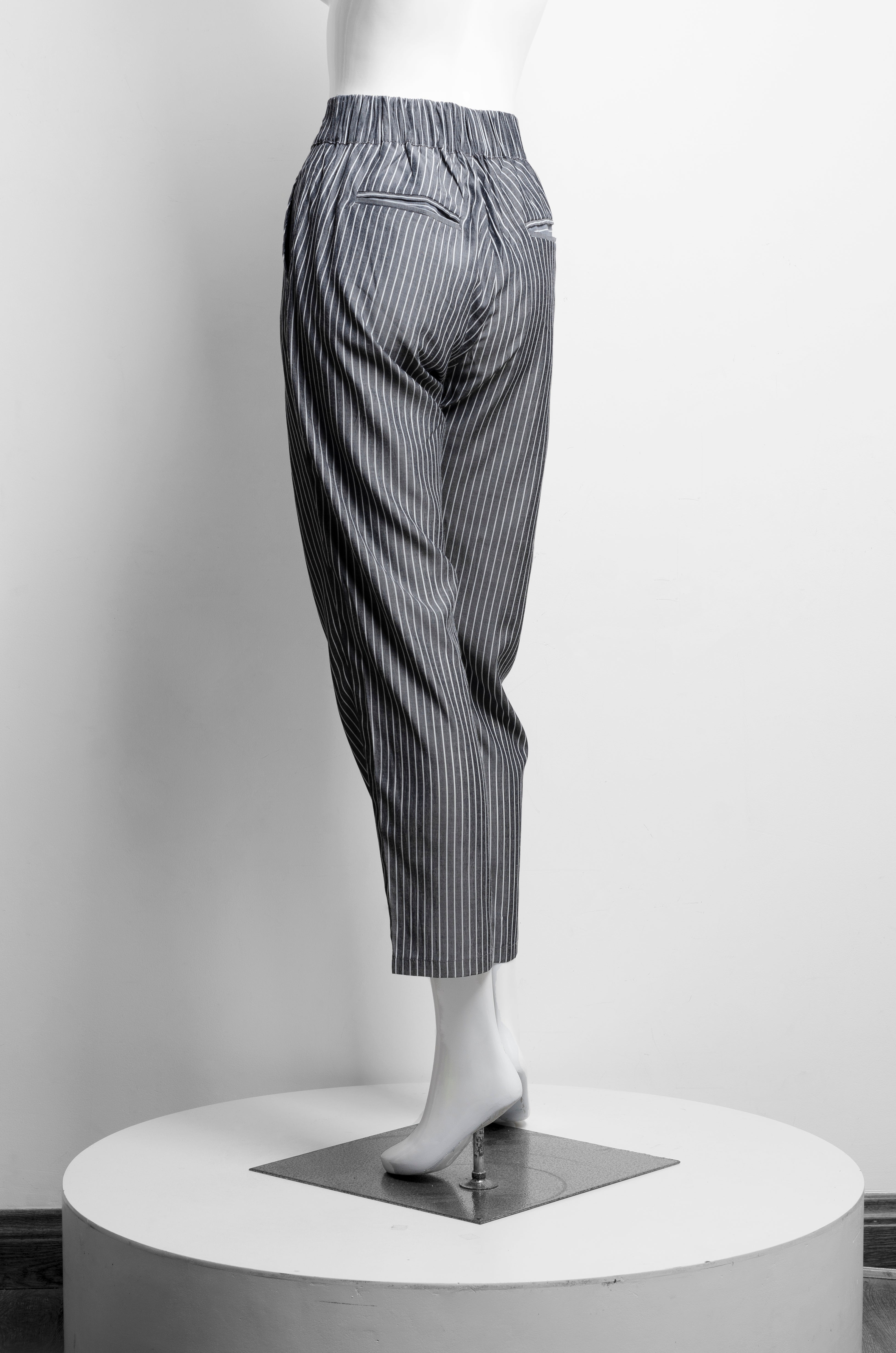 Striped Grey Trousers
