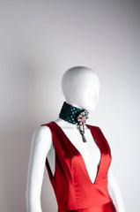 Geometric Silk Gown - ZAID FAROUKI