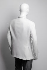 White Double-Breasted  Suit Jacket