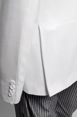 White Double-Breasted  Suit Jacket