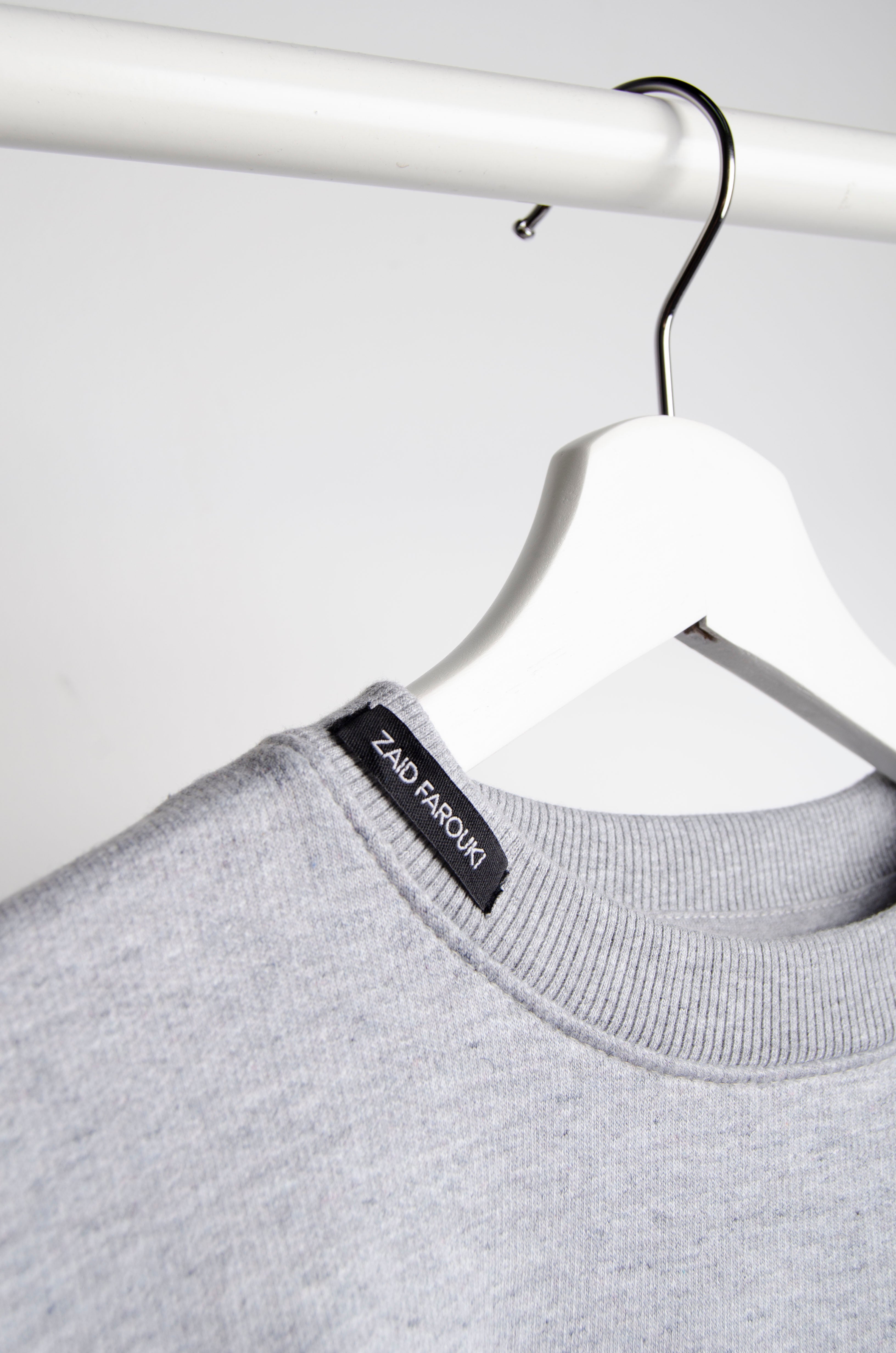 Grey Motif Sweater - ZAID FAROUKI