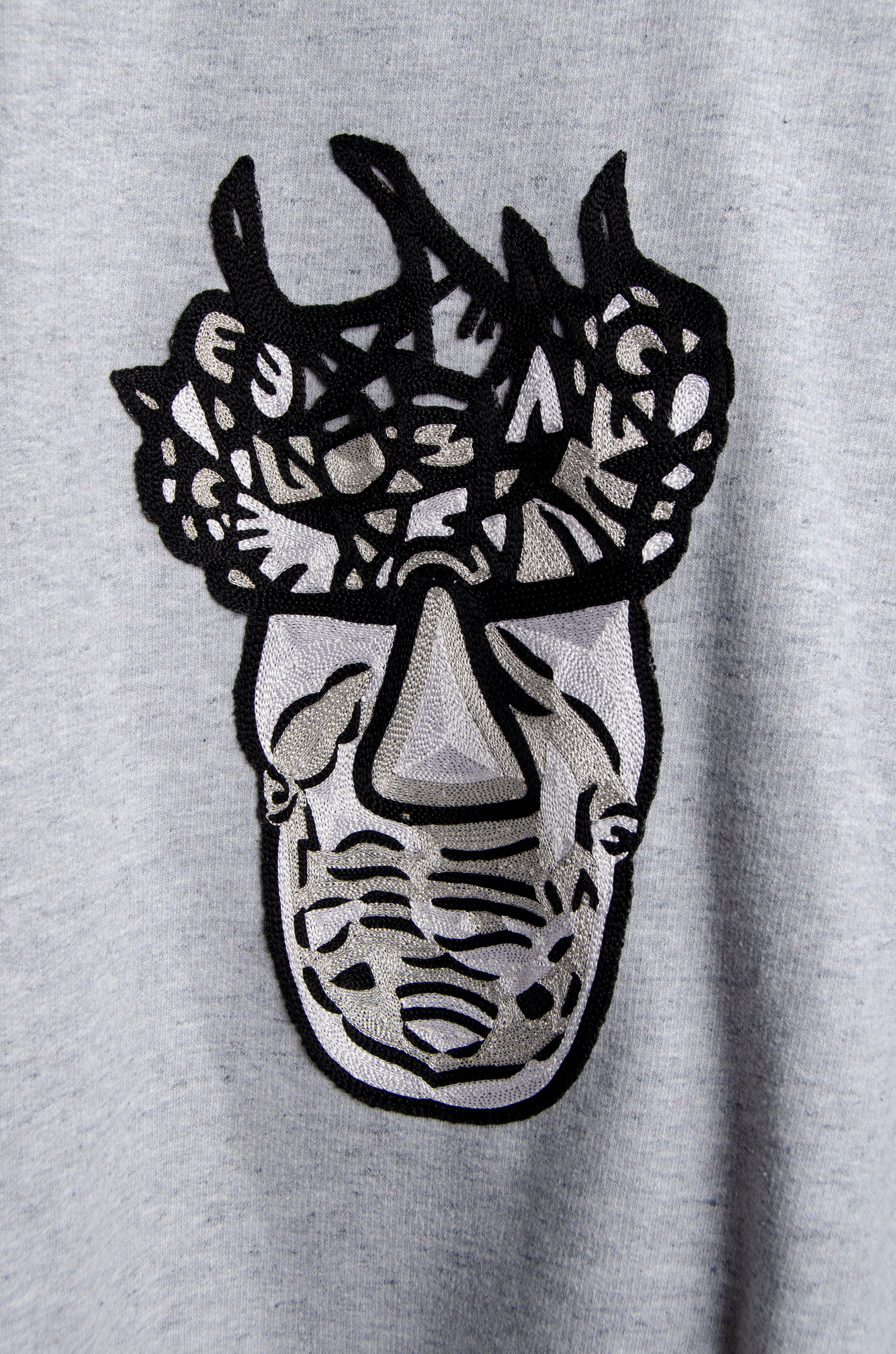 Grey Motif Sweater - ZAID FAROUKI