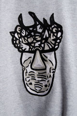 Grey Motif Sweater - ZAID FAROUKI