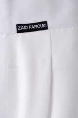 White Tailored Trousers - ZAID FAROUKI