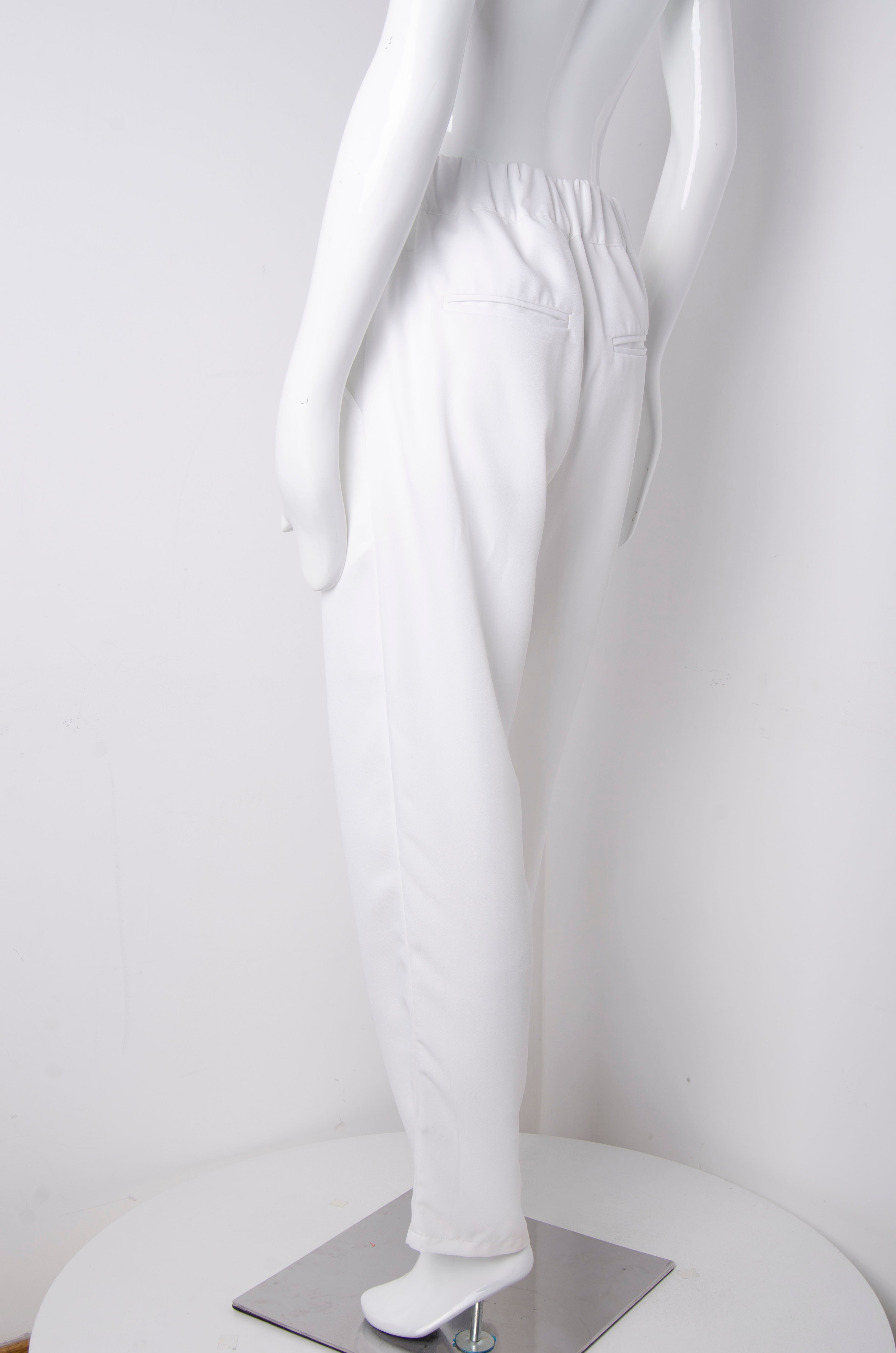 White Tailored Trousers - ZAID FAROUKI