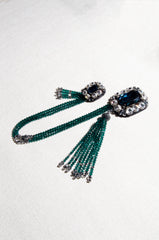 Emerald Crystal Brooch - ZAID FAROUKI