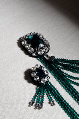 Emerald Crystal Brooch - ZAID FAROUKI