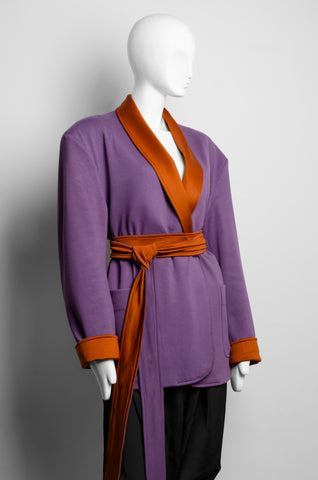 Rustic Copper-Purple Reversible Suit Jacket