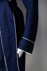 Navy Blue Pyjama Chic Robe - ZAID FAROUKI