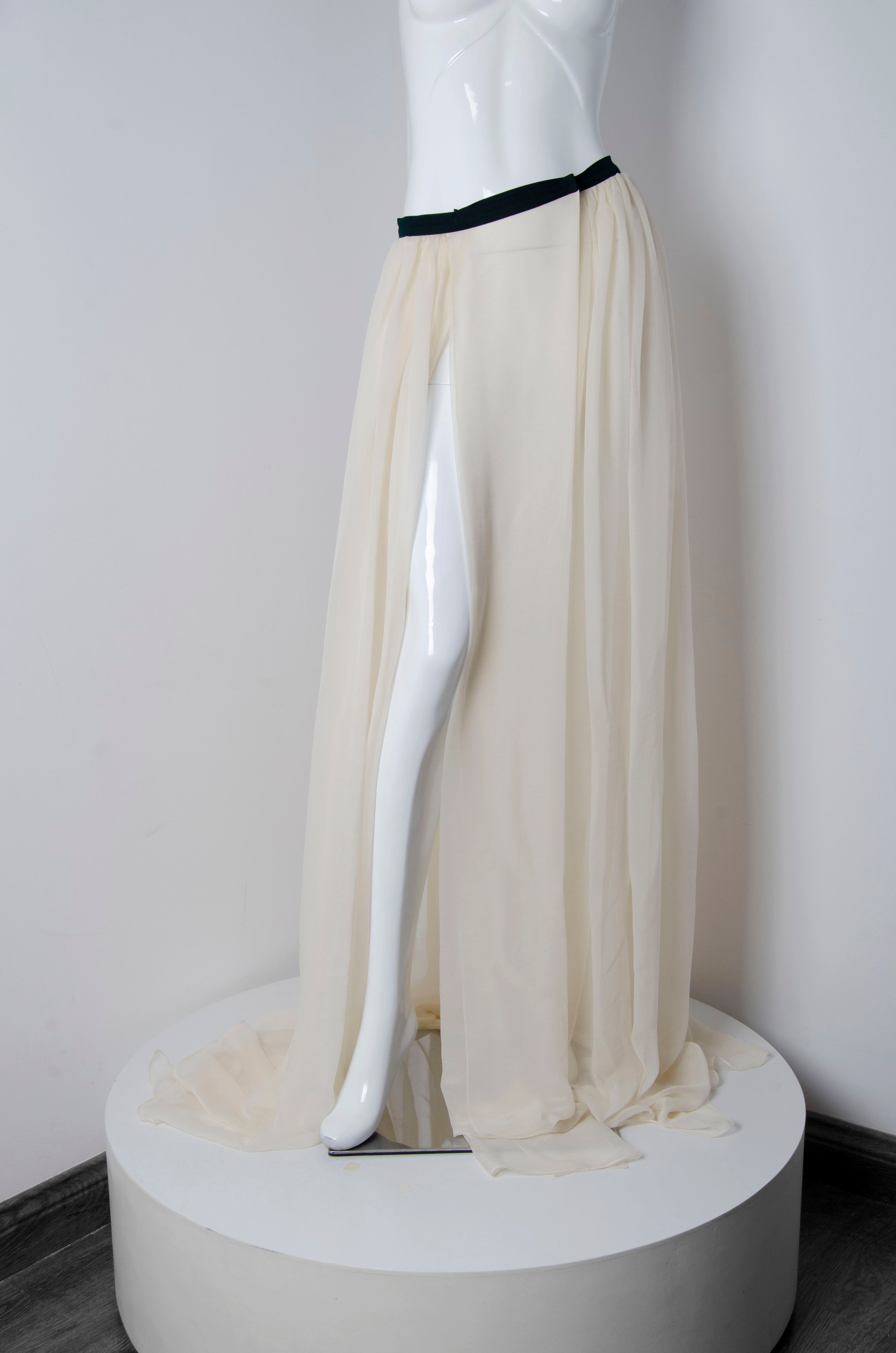 Double Slit Wrap Skirt - ZAID FAROUKI