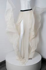 Double Slit Wrap Skirt - ZAID FAROUKI