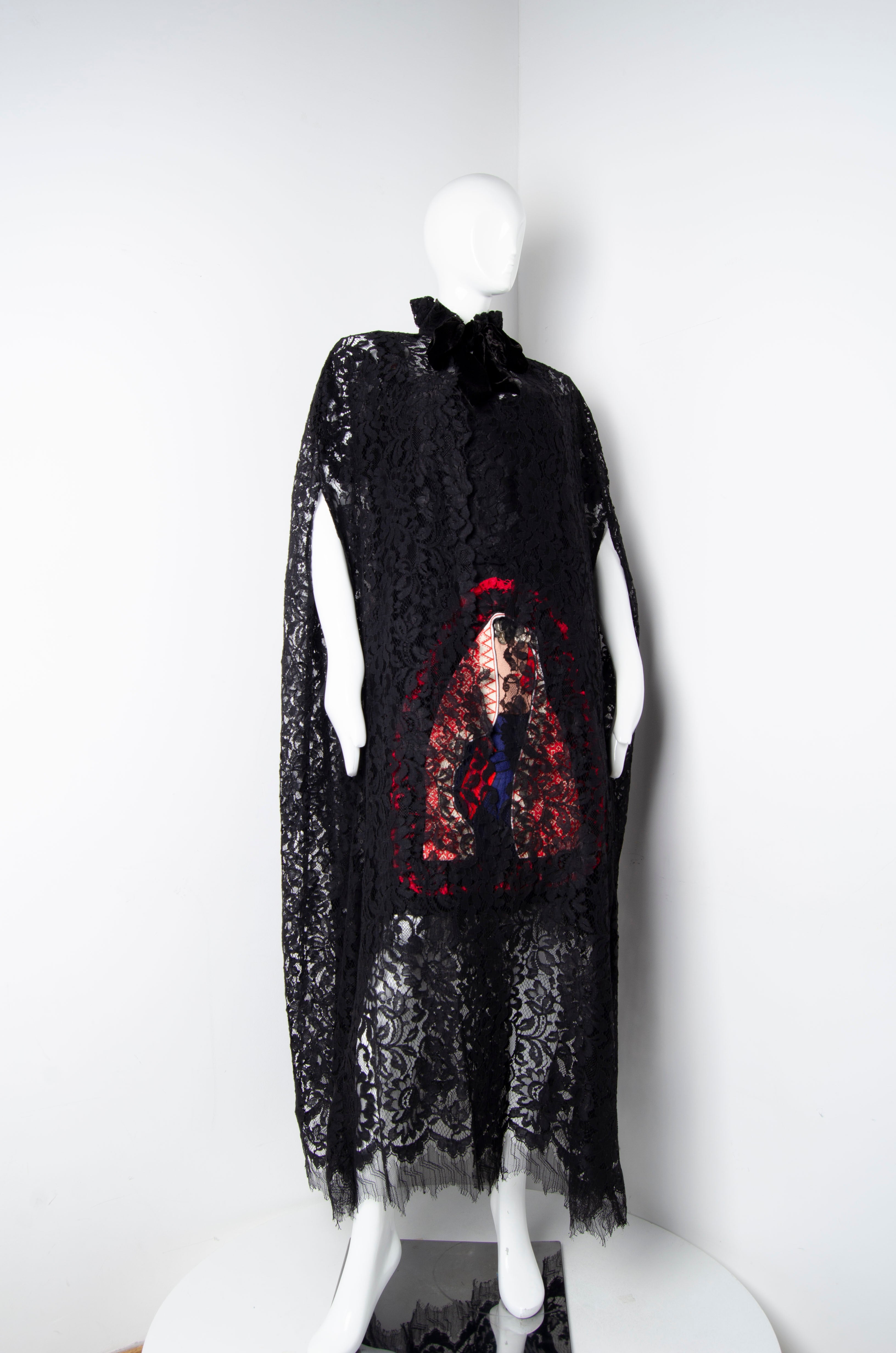 Lace Cape - ZAID FAROUKI