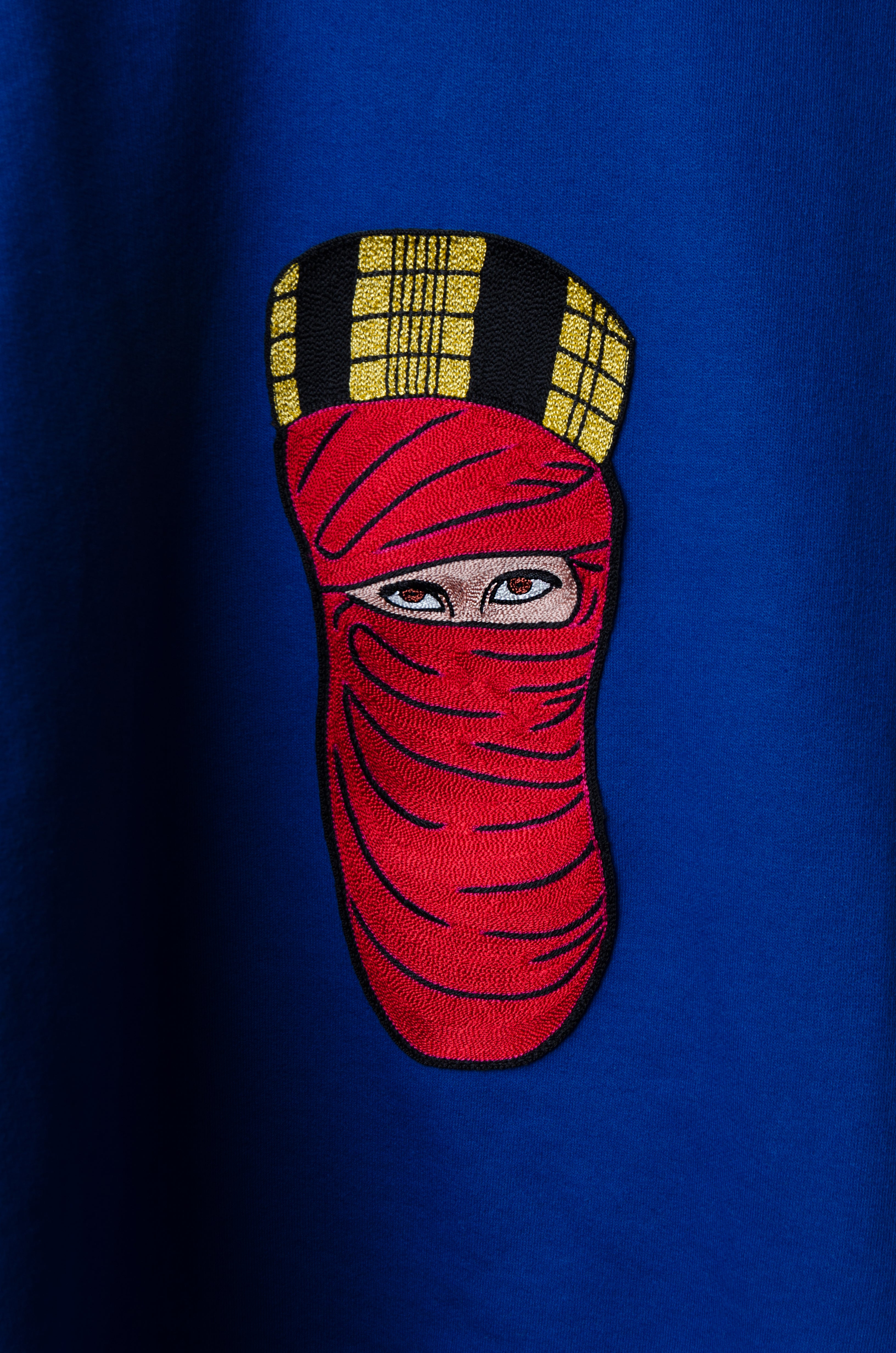 Electric Blue Motif Sweater - ZAID FAROUKI