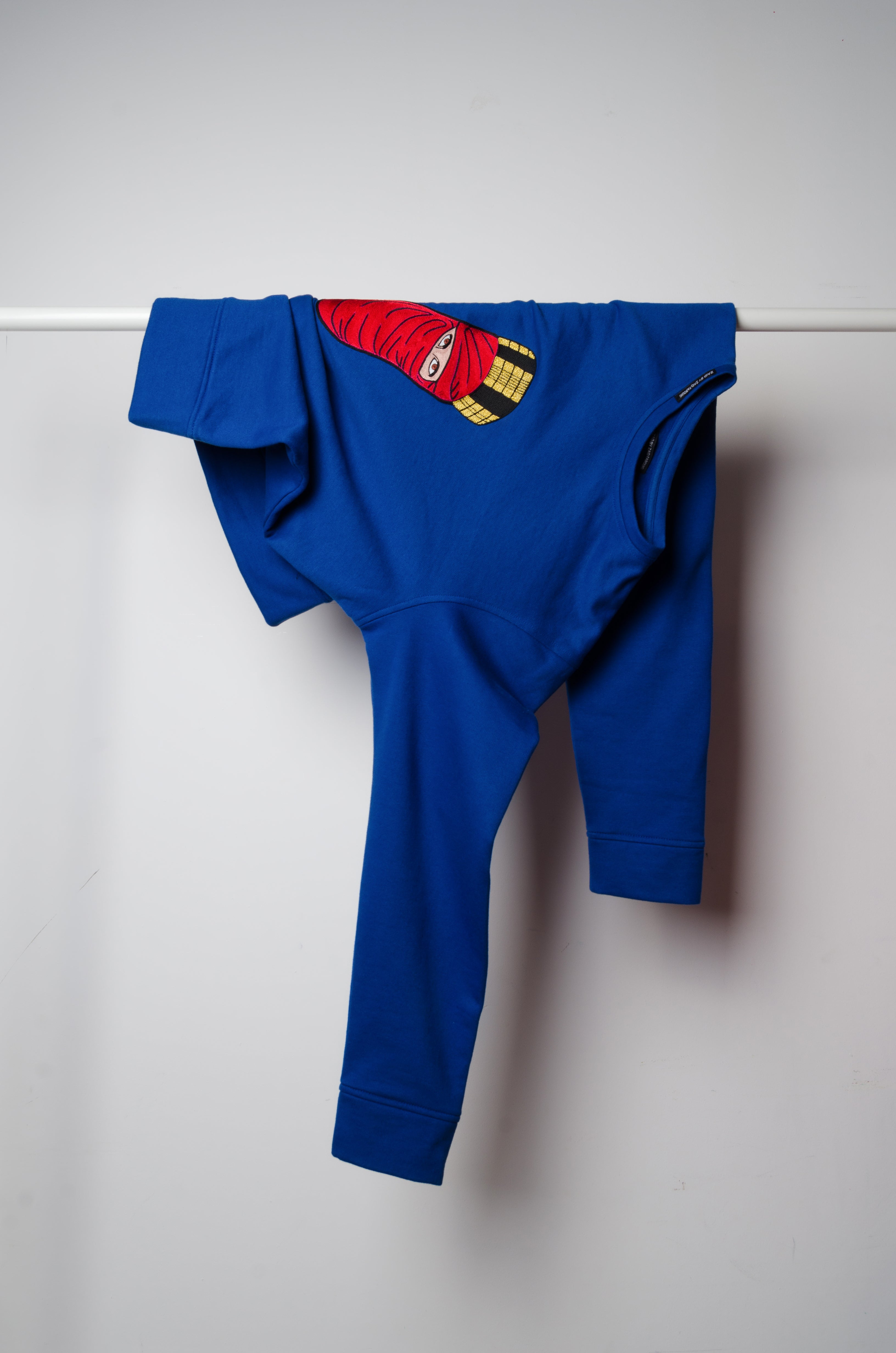 Electric Blue Motif Sweater - ZAID FAROUKI