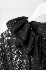 Black Lace Shirt - ZAID FAROUKI