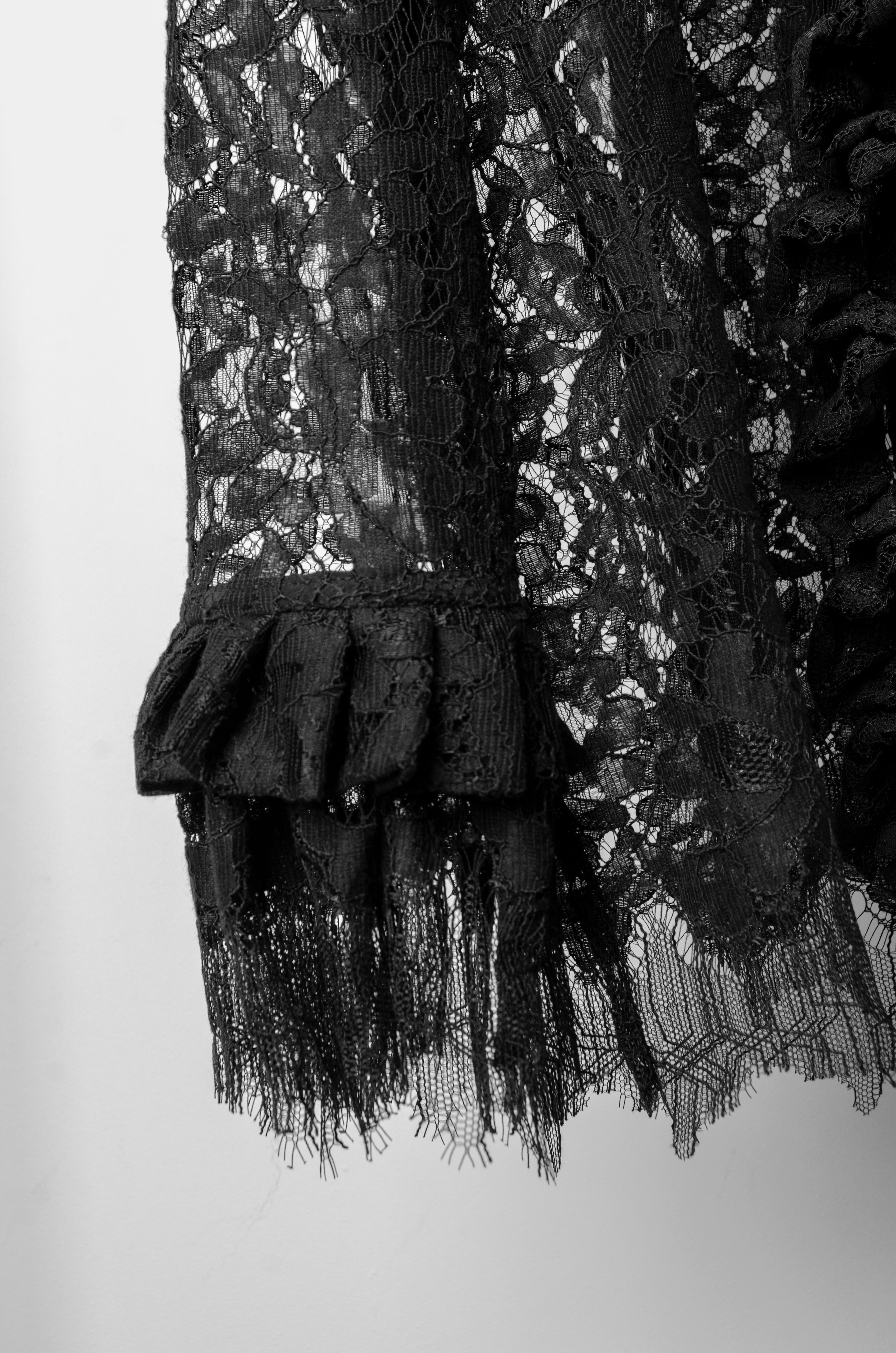 Black Lace Shirt - ZAID FAROUKI