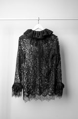 Black Lace Shirt - ZAID FAROUKI