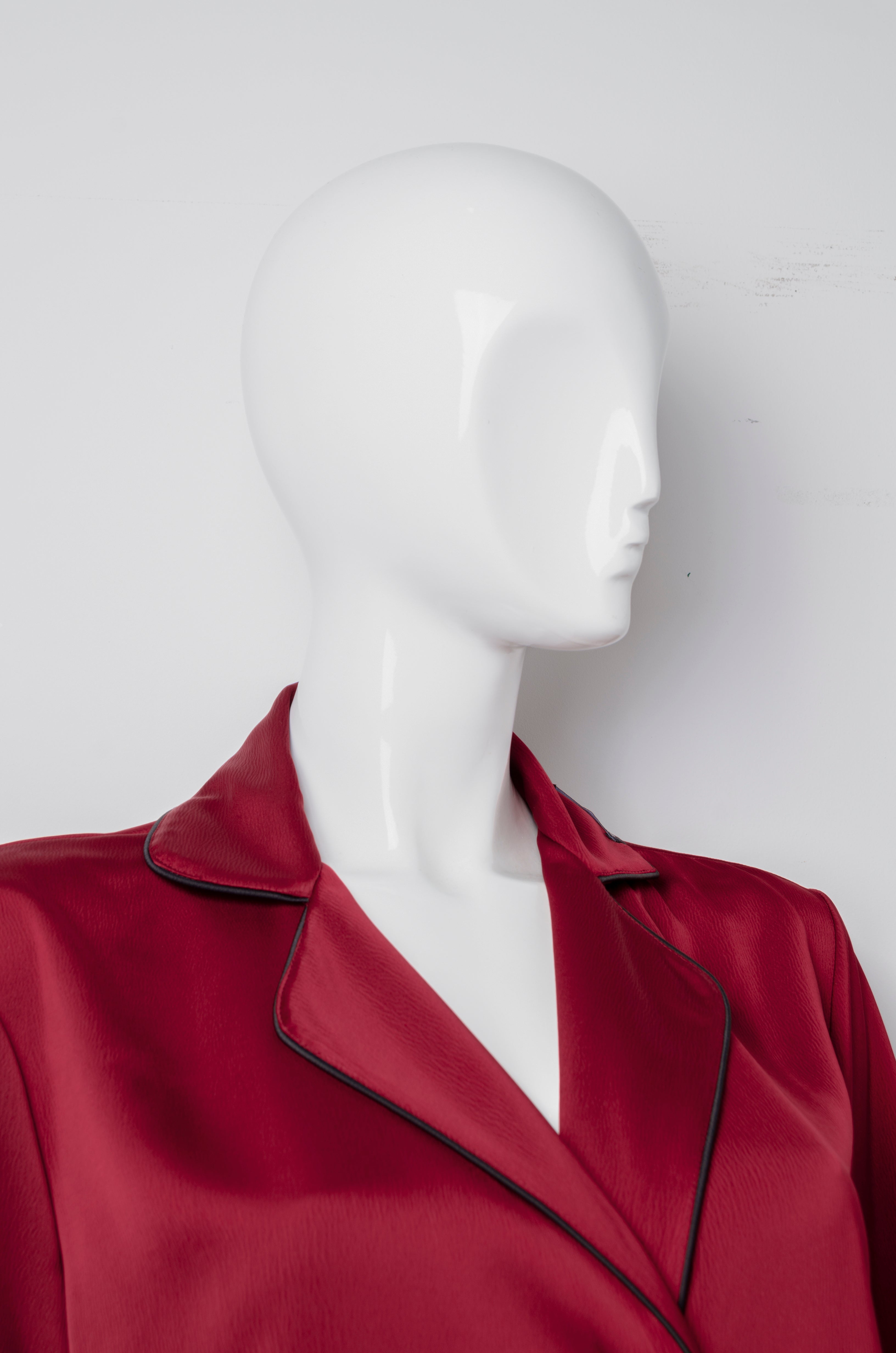 Blood Red Pyjama Chic Shirt - ZAID FAROUKI
