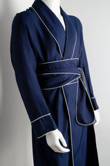 Navy Blue Pyjama Chic Robe - ZAID FAROUKI