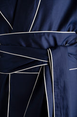 Navy Blue Pyjama Chic Robe - ZAID FAROUKI