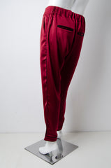 Blood Red Pyjama Chic Pants - ZAID FAROUKI