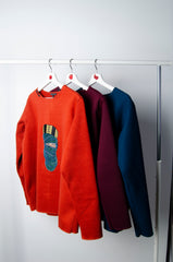 Blue Motif Sweater - ZAID FAROUKI