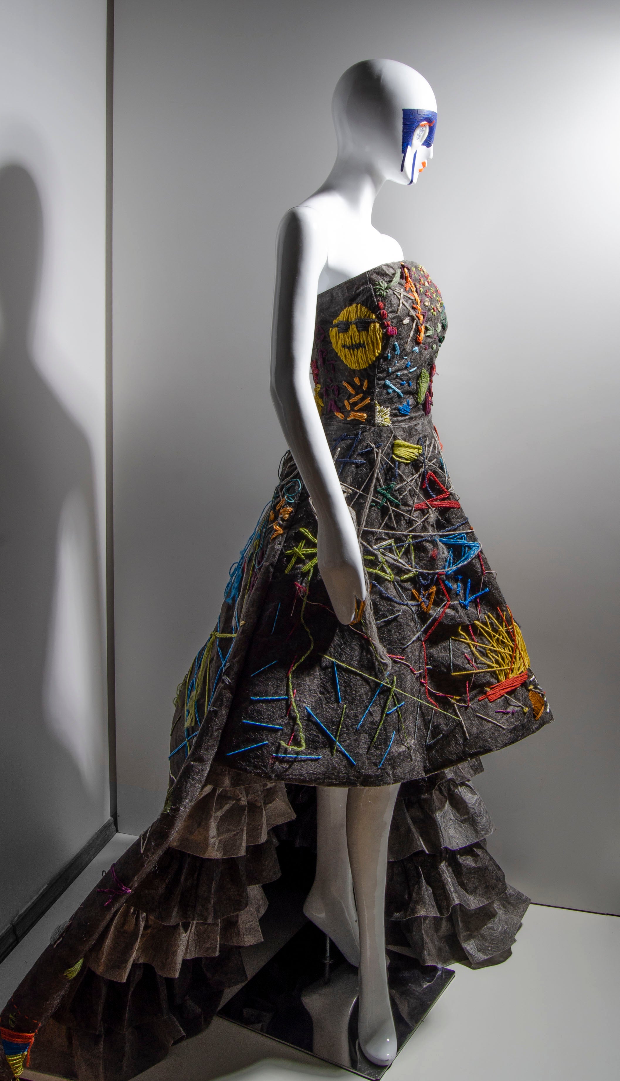 High Low Embroidered Dress - ZAID FAROUKI