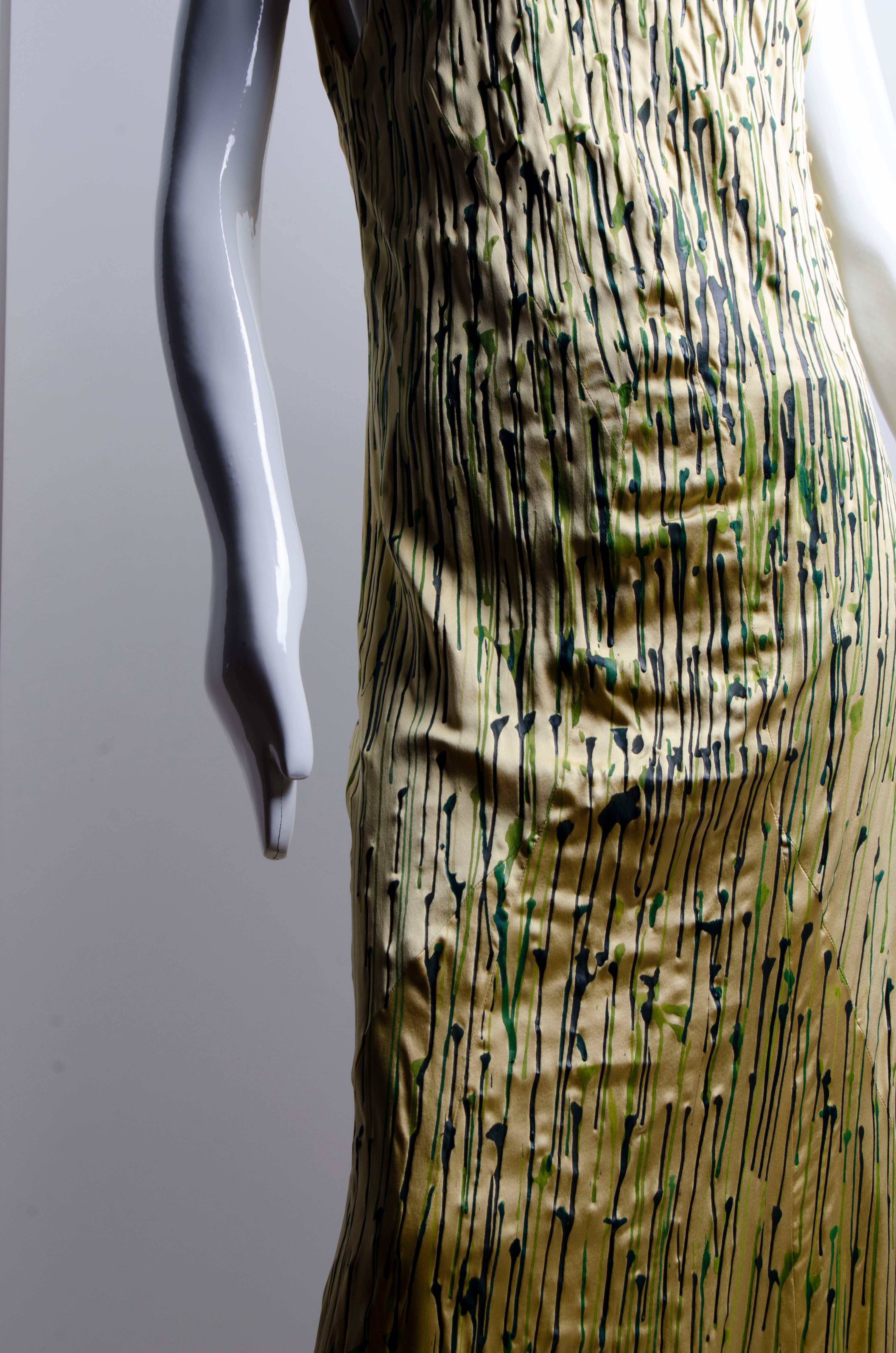 Handpainted Drip Gown - ZAID FAROUKI