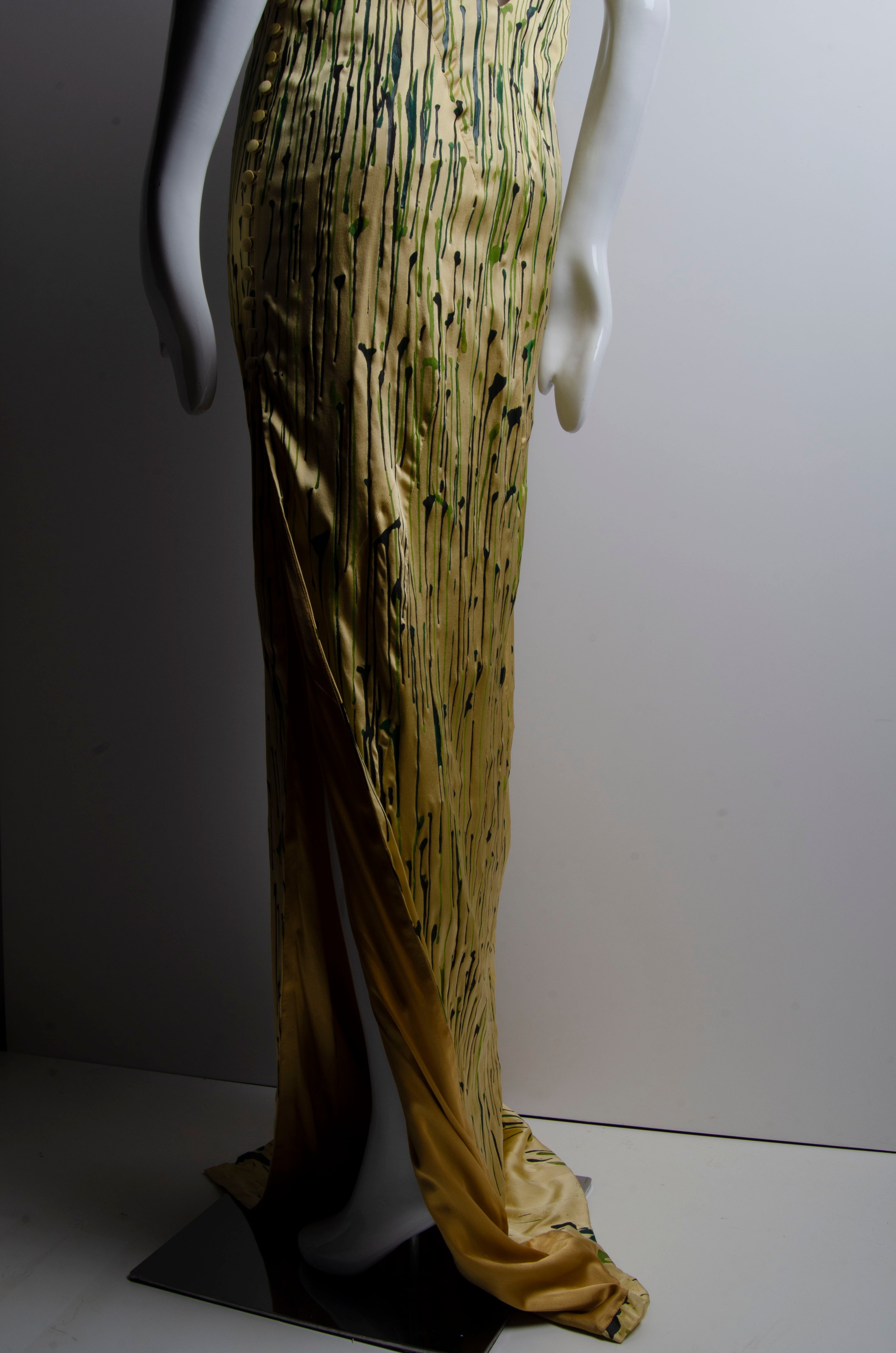 Handpainted Drip Gown - ZAID FAROUKI
