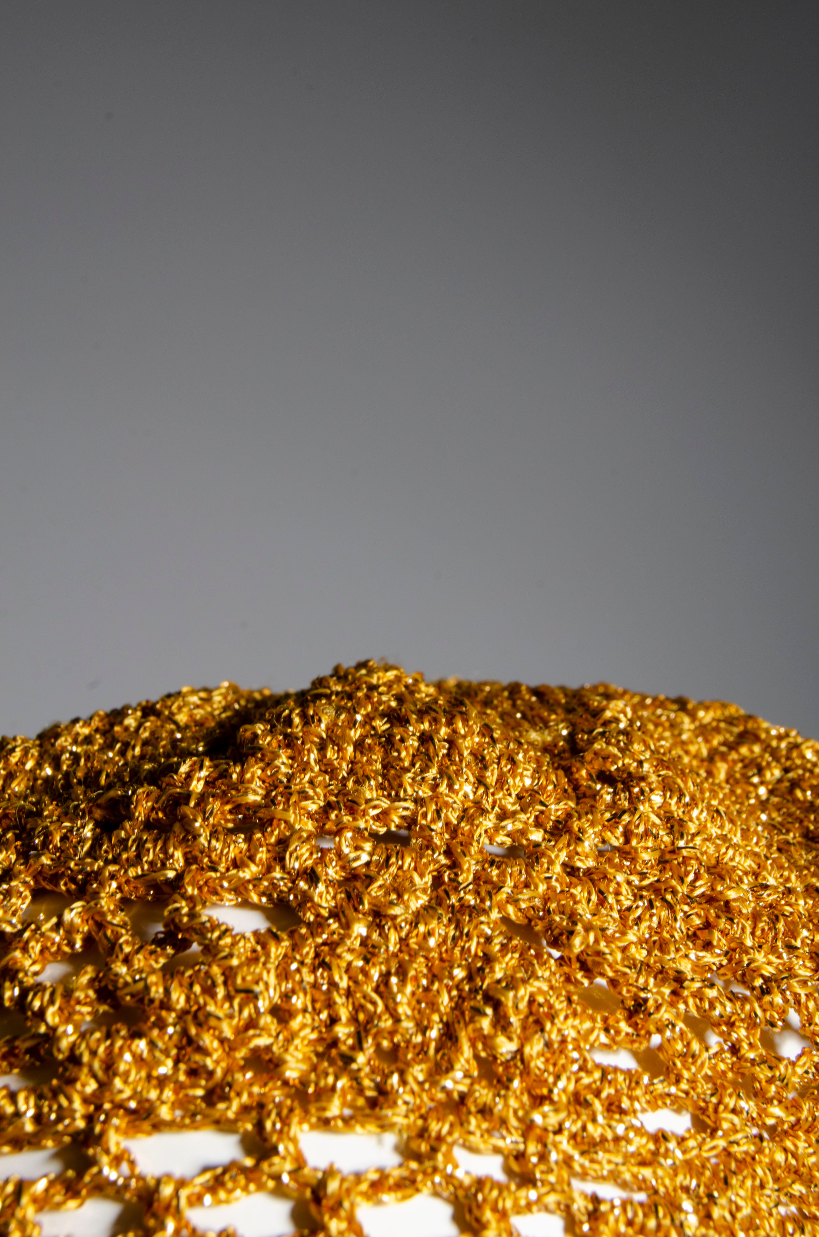 Golden Crochet Cap - ZAID FAROUKI