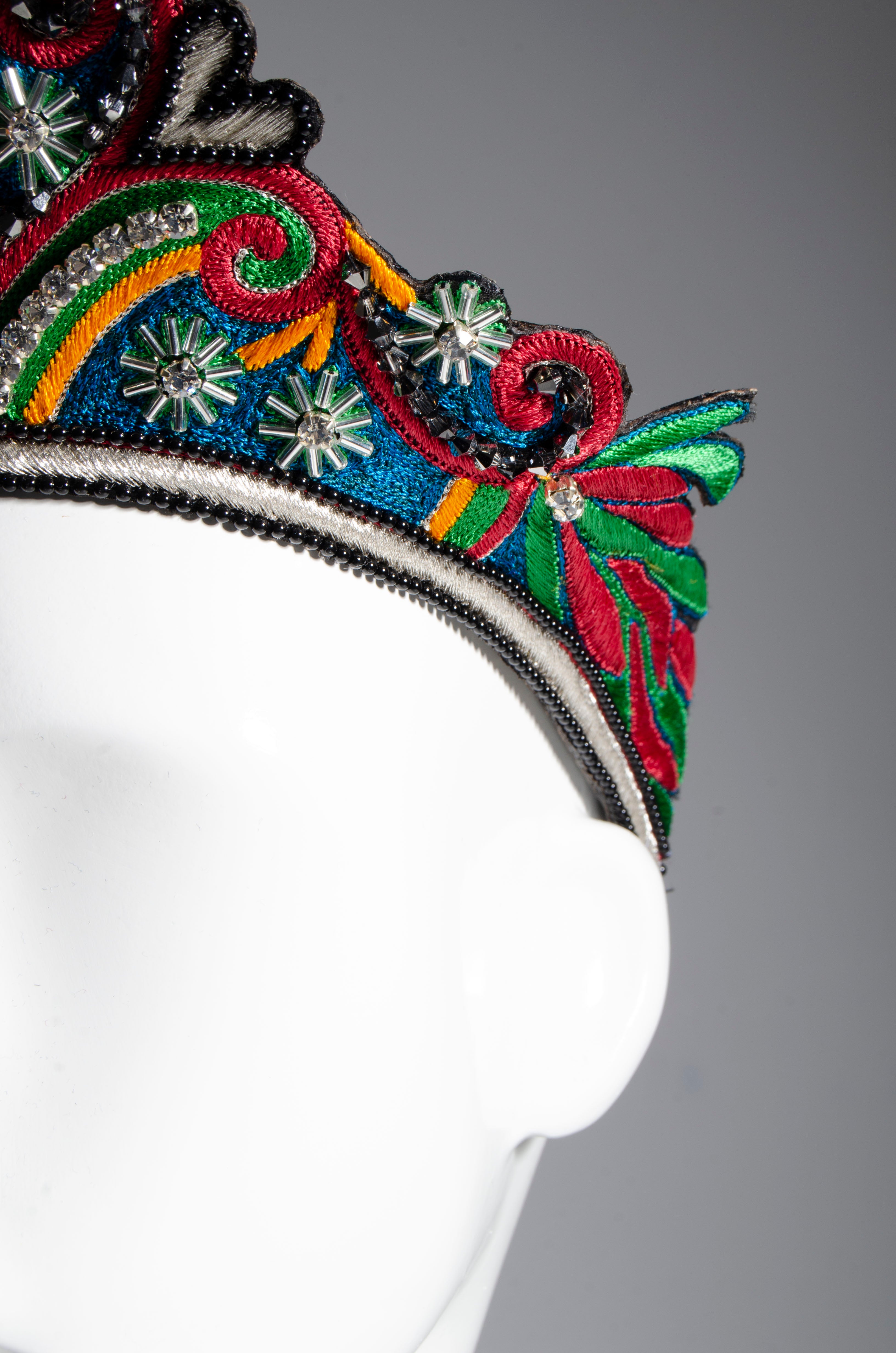 Hand-Embroidered Crown - ZAID FAROUKI