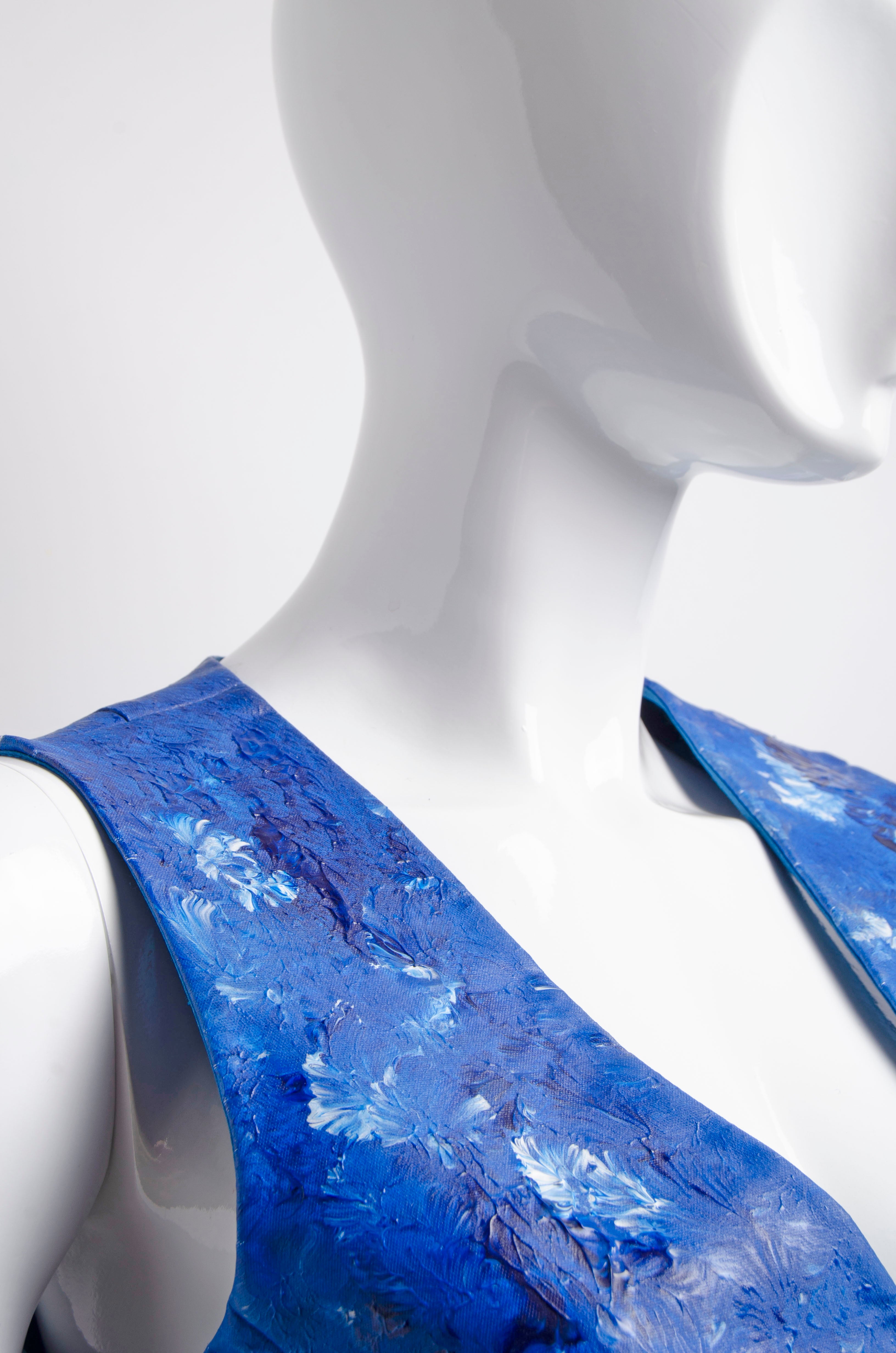Handpainted Portrait Gown - ZAID FAROUKI